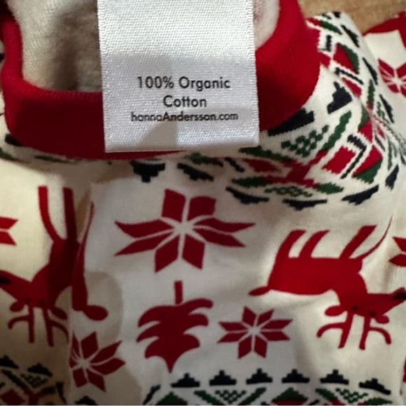 🌟3/$20🌟 Hanna Andersson Christmas Dear Deer Pajamas 3/6M - Picture 5 of 5